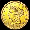 Image 1 : 1901 $2.50 Gold Quarter Eagle UNCIRCULATED