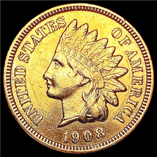 1908 Indian Head Cent CHOICE AU