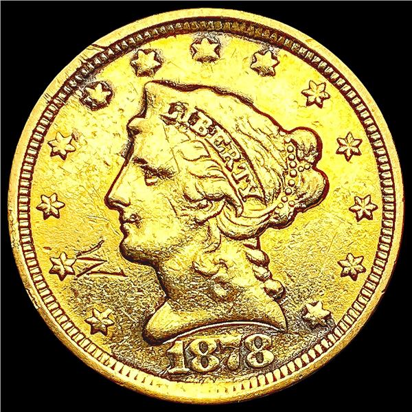 1878 $2.50 Gold Quarter Eagle NEARLY UNCIRCULATED