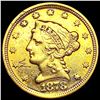 Image 1 : 1878 $2.50 Gold Quarter Eagle NEARLY UNCIRCULATED