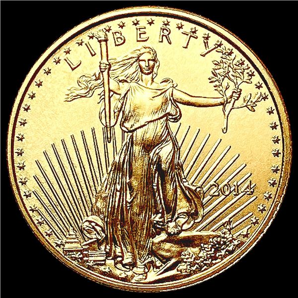 2014 US 1/10oz Gold $5 Eagle SUPERB GEM BU