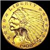 Image 1 : 1908 $2.50 Gold Quarter Eagle NEARLY UNCIRCULATED