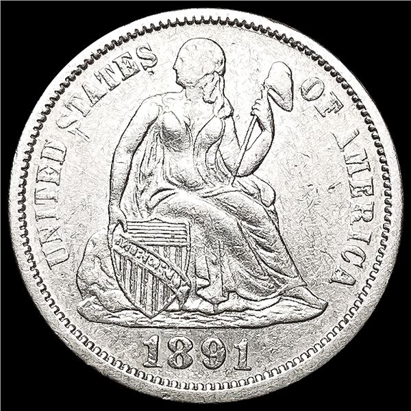 1891 Seated Liberty Dime UNCIRCULATED