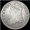 Image 1 : 1809 Capped Bust Half Dollar NICELY CIRCULATED