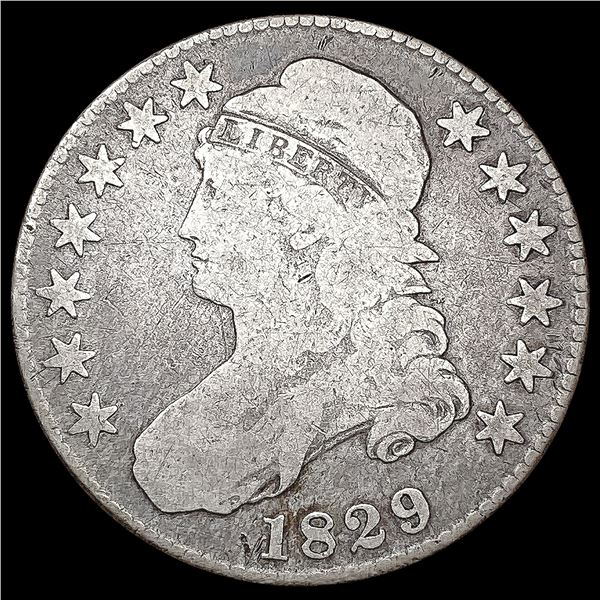 1829 Capped Bust Half Dollar NICELY CIRCULATED