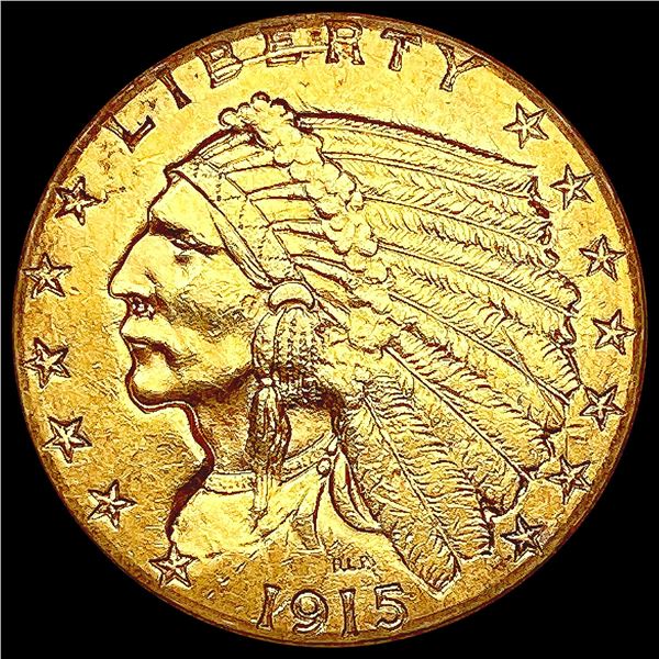 1915 $2.50 Gold Quarter Eagle CLOSELY UNCIRCULATED