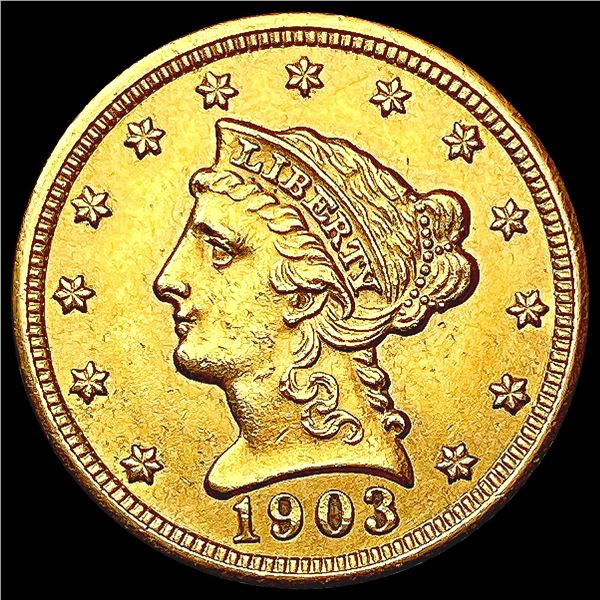 1903 $2.50 Gold Quarter Eagle CLOSELY UNCIRCULATED