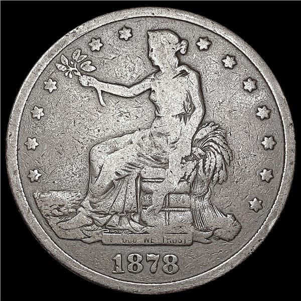 1878-S Silver Trade Dollar NICELY CIRCULATED