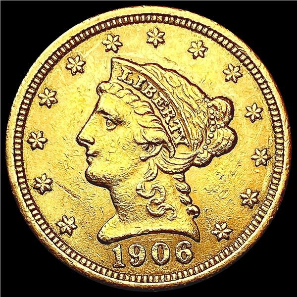 1906 $2.50 Gold Quarter Eagle CLOSELY UNCIRCULATED