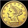 Image 1 : 1906 $2.50 Gold Quarter Eagle CLOSELY UNCIRCULATED