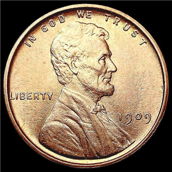 1909 VDB RED Wheat Cent GEM BU