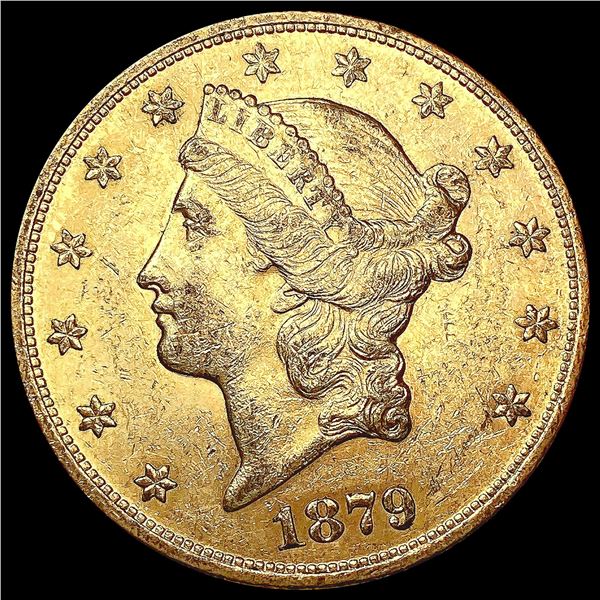 1879-S $20 Gold Double Eagle CLOSELY UNCIRCULATED