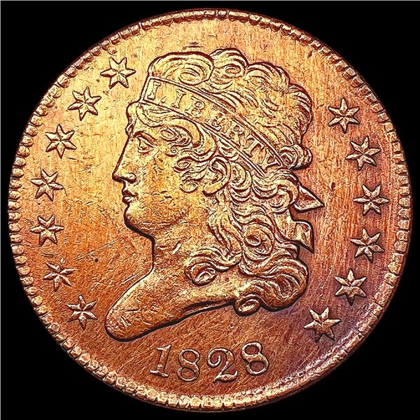 1828 13 Stars Classic Head Half Cent UNCIRCULATED