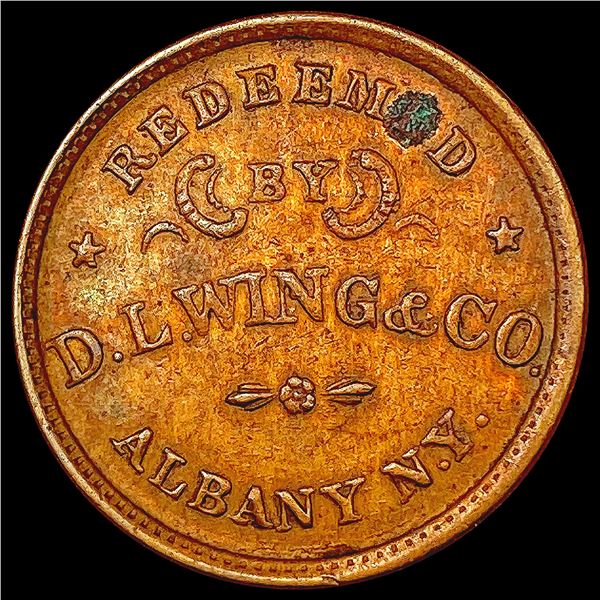 1863 Civil War Token UNCIRCULATED