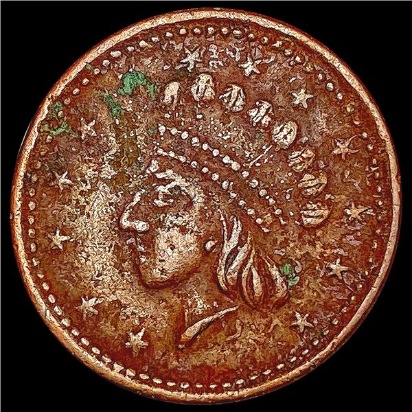 1863 Civil War Token LIGHTLY CIRCULATED