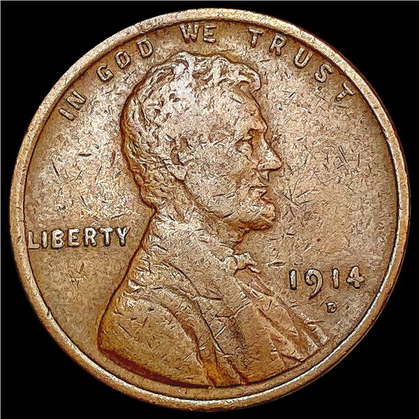 1914-D Wheat Cent NEARLY UNCIRCULATED