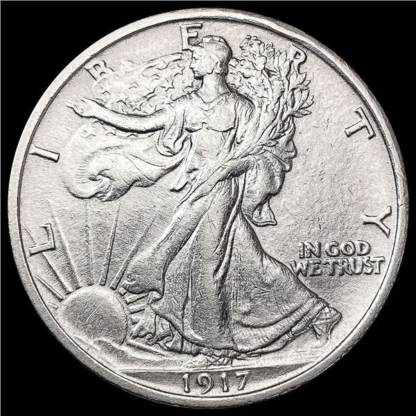 1917 Walking Liberty Half Dollar CHOICE AU