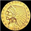 Image 1 : 1914 $2.50 Gold Quarter Eagle CLOSELY UNCIRCULATED