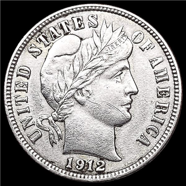1912 Barber Dime CLOSELY UNCIRCULATED