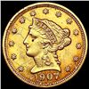 Image 1 : 1907 $2.50 Gold Quarter Eagle HIGH GRADE