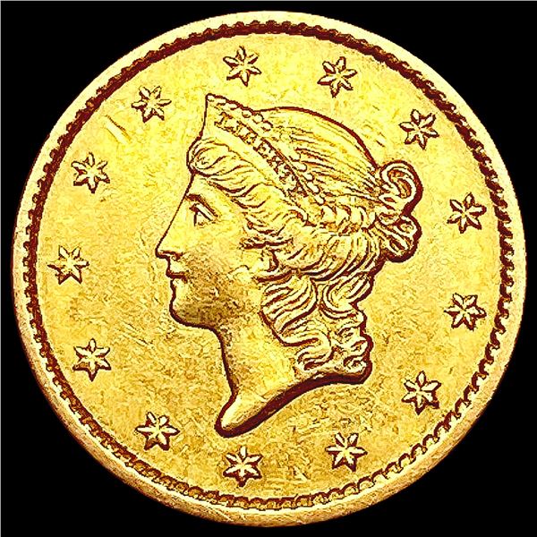 1850 Rare Gold Dollar CHOICE AU