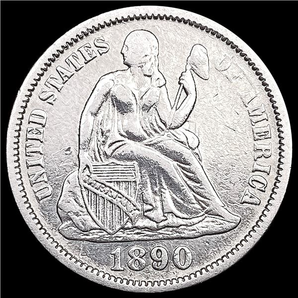 1890 Seated Liberty Dime CLOSELY UNCIRCULATED