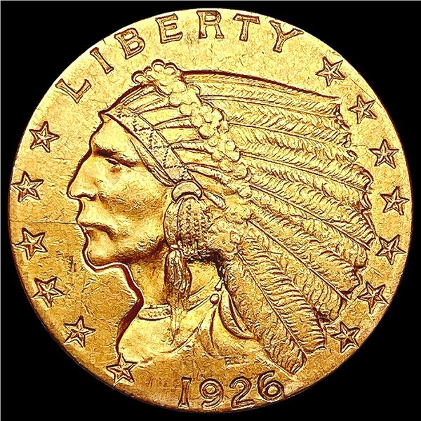 1926 $2.50 Gold Quarter Eagle CLOSELY UNCIRCULATED