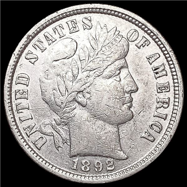 1892 Barber Dime CLOSELY UNCIRCULATED