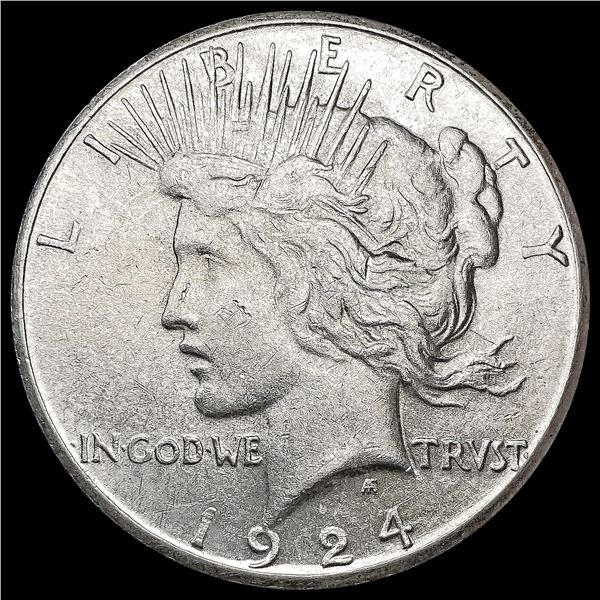 1924-S Silver Peace Dollar CLOSELY UNCIRCULATED