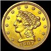Image 1 : 1907 $2.50 Gold Quarter Eagle UNCIRCULATED