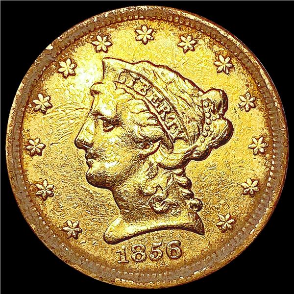 1856 $2.50 Gold Quarter Eagle LIGHTLY CIRCULATED