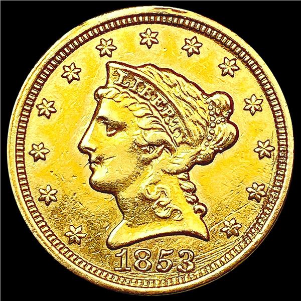 1853 $2.50 Gold Quarter Eagle CLOSELY UNCIRCULATED