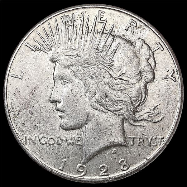 1928-S Silver Peace Dollar CLOSELY UNCIRCULATED