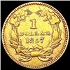 Image 2 : 1857 Rare Gold Dollar CLOSELY UNCIRCULATED