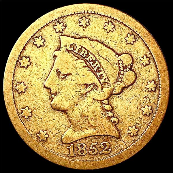 1852 $2.50 Gold Quarter Eagle NICELY CIRCULATED
