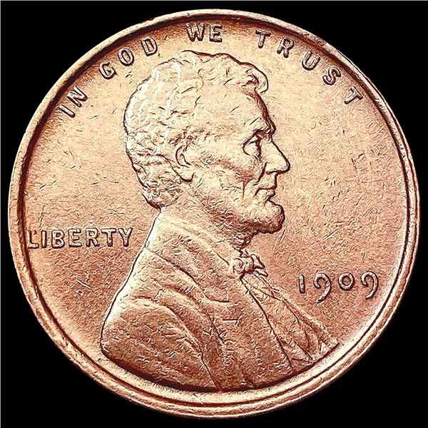 1909 VDB RED Wheat Cent GEM BU