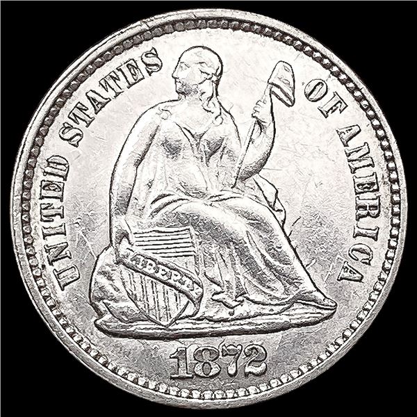 1872 Seated Liberty Half Dime UNCIRCULATED