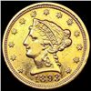Image 1 : 1893 $2.50 Gold Quarter Eagle CLOSELY UNCIRCULATED