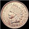 Image 1 : 1901 RED Indian Head Cent CHOICE BU