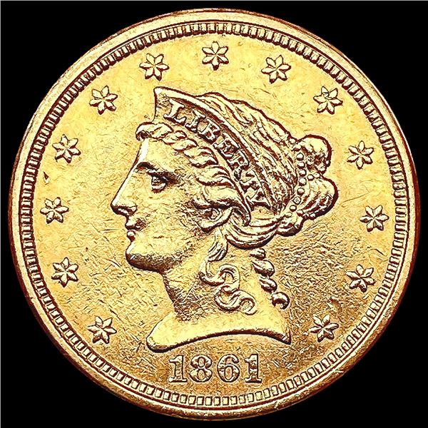 1861 $2.50 Gold Quarter Eagle UNCIRCULATED