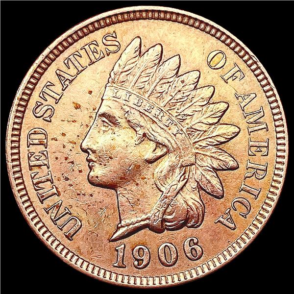 1906 RED Indian Head Cent GEM BU