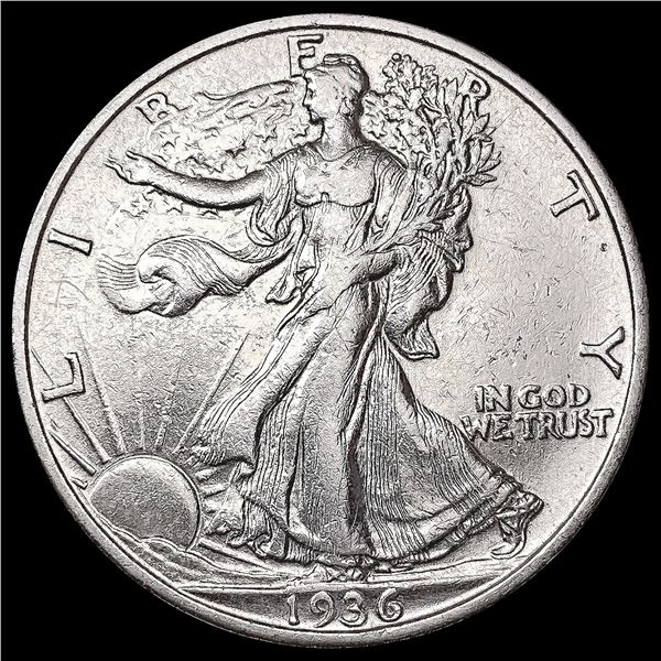 1936-S Walking Liberty Half Dollar CLOSELY UNCIRCU