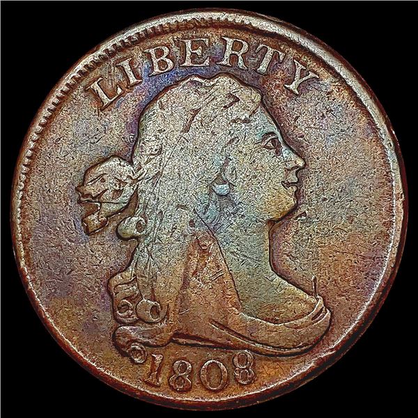 1808 Draped Bust Half Cent LIGHTLY CIRCULATED