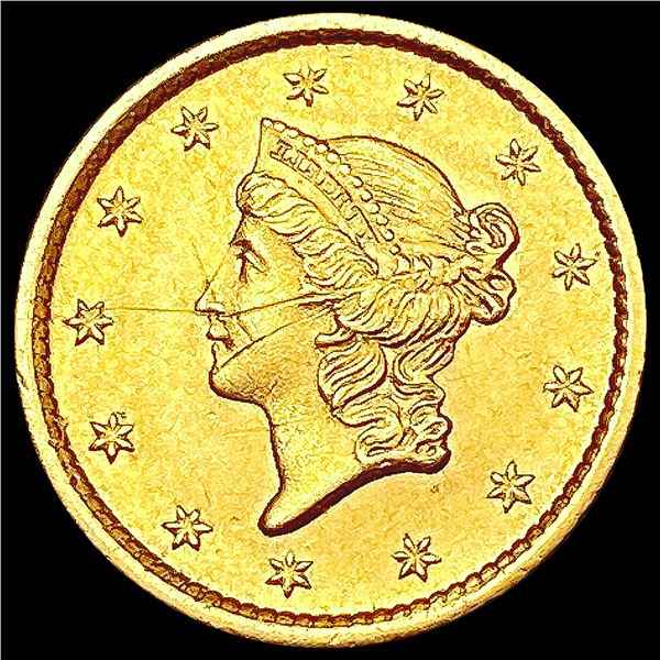 1854 Rare Gold Dollar CLOSELY UNCIRCULATED