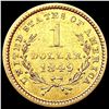 Image 2 : 1849 Rare Gold Dollar CLOSELY UNCIRCULATED
