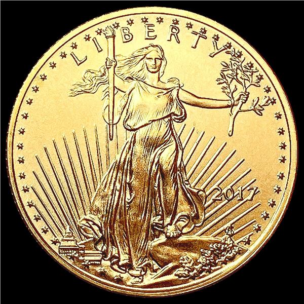 2017 US 1/10oz Gold $5 Eagle SUPERB GEM BU