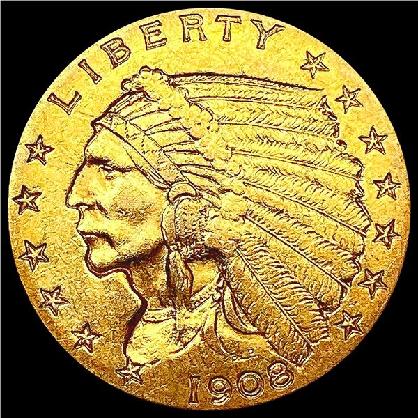 1908 $2.50 Gold Quarter Eagle UNCIRCULATED
