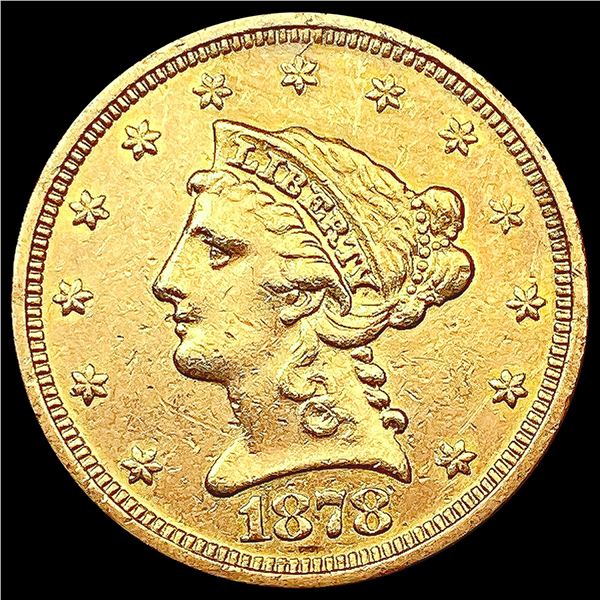 1878-S $2.50 Gold Quarter Eagle UNCIRCULATED