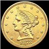 Image 1 : 1878-S $2.50 Gold Quarter Eagle UNCIRCULATED