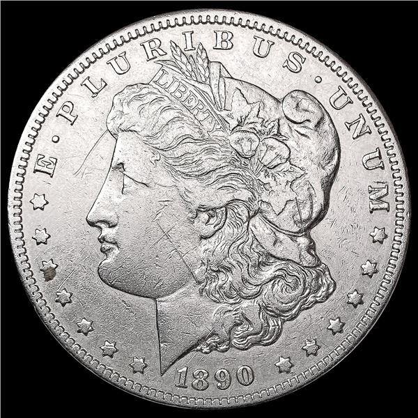 1890-CC Morgan Silver Dollar NEARLY UNCIRCULATED